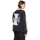 Rhude Black Classic Checkers Sweatshirt