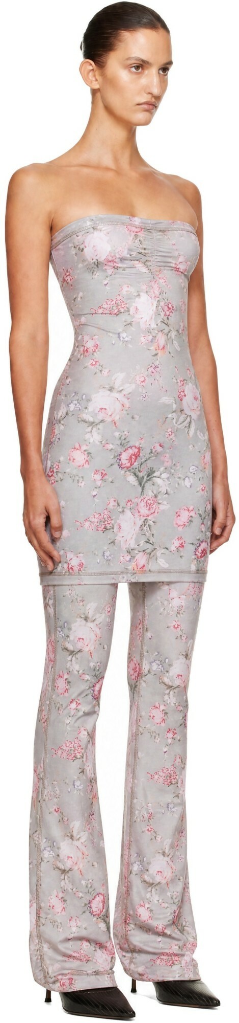 KNWLS Gray Skinn Minidress