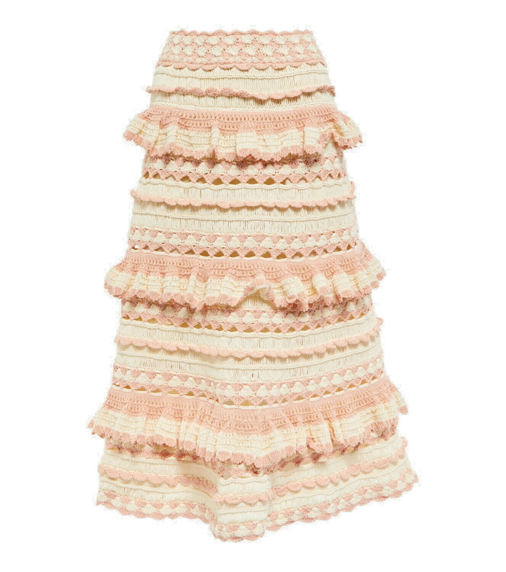 Photo: Zimmermann - Clover crochet cotton midi skirt