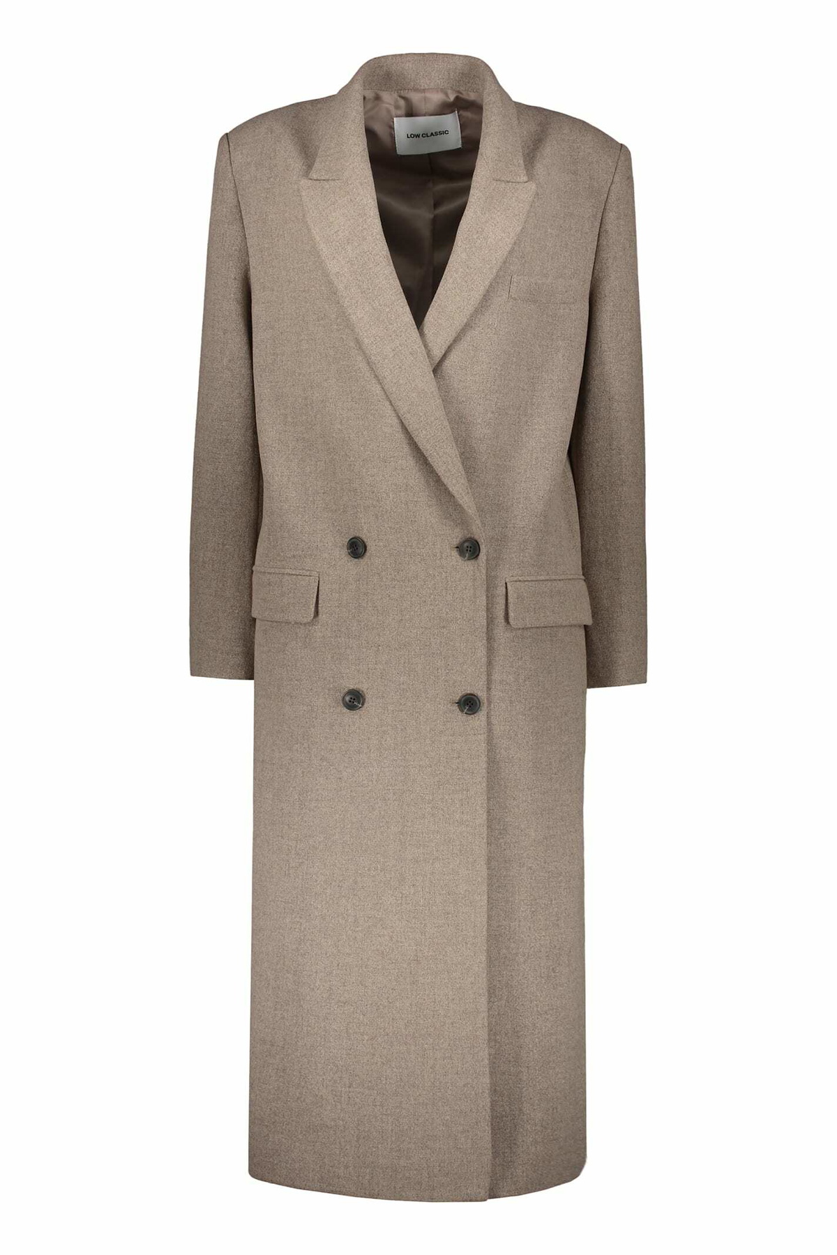 LOW CLASSIC Blue Curve Sleeve Trench Coat Low Classic