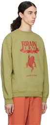 Brain Dead Green Peace Of Time Sweatshirt