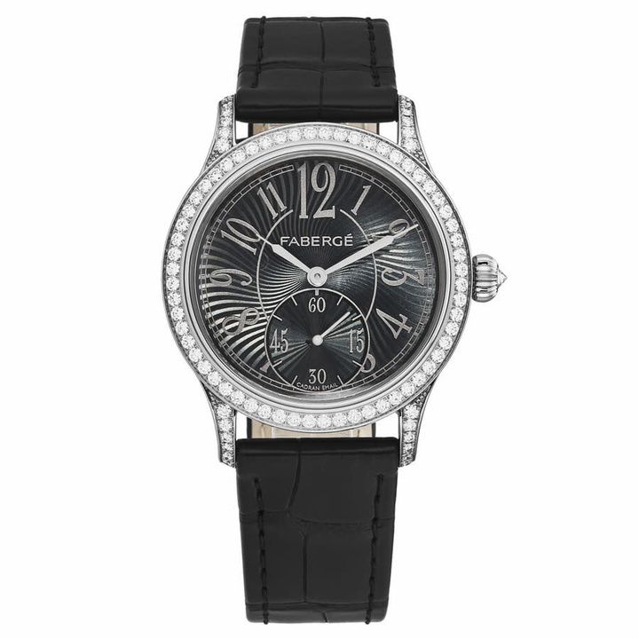 Photo: Faberge Agathon Automatic Black Dial Ladies Watch FAB-200
