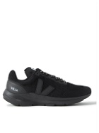Veja - Marlin Rubber-Trimmed Stretch-Knit Running Sneakers - Black