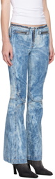 Diesel Blue Straight D-Gen 0pgam Jeans