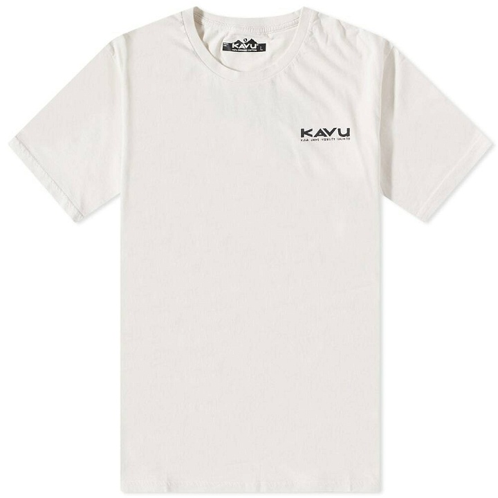 Photo: KAVU Men's Klear Above Etch Art T-Shirt in Off White
