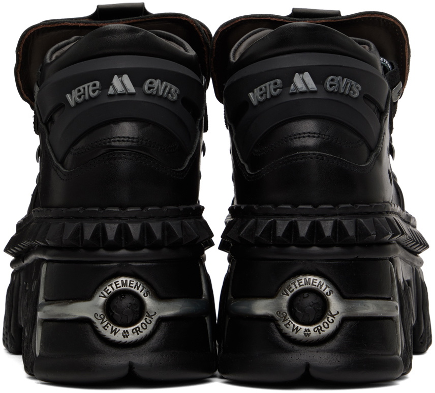 VETEMENTS Black New Rock Edition Platform Sneakers