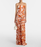 Dolce&Gabbana Majolica organza midi dress