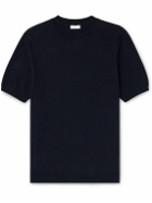 Sunspel - Knitted Cotton T-Shirt - Blue