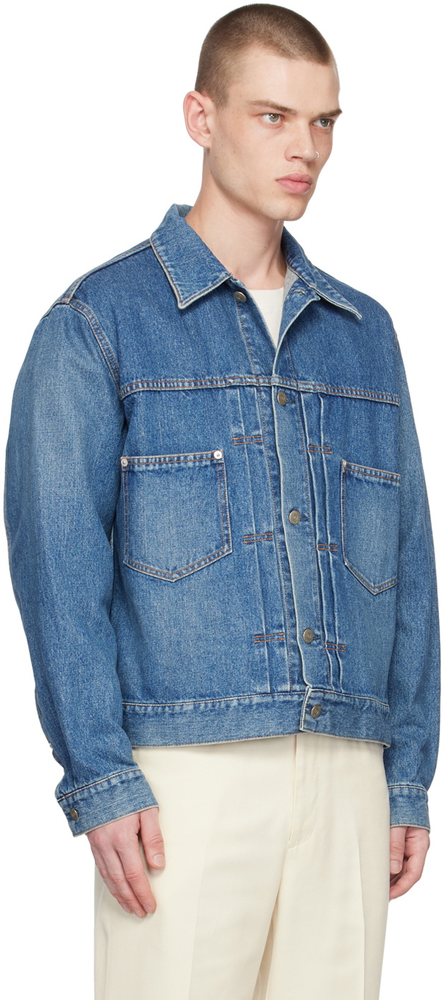 The Letters Blue Work Tuck Denim Jacket