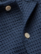 A Kind Of Guise - Atrato Waffle-Knit Cotton Shirt - Blue