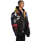 Vetements Black and Navy Alpha Industries Edition Racing Bomber Jacket