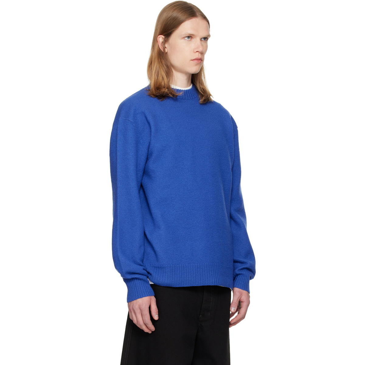 Jil Sander Blue Wool Sweater