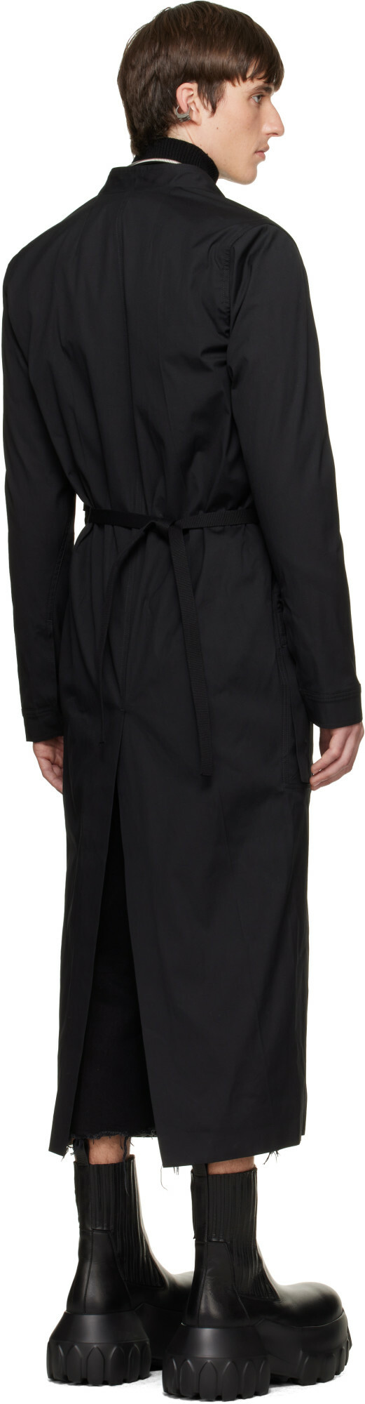 Rick Owens Black Tower Lab Coat