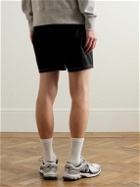 Saturdays NYC - Nathan Straight-Leg Logo-Embroidered Nylon Shorts - Black