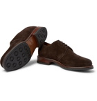 Grenson - Wade Suede Derby Shoes - Dark brown
