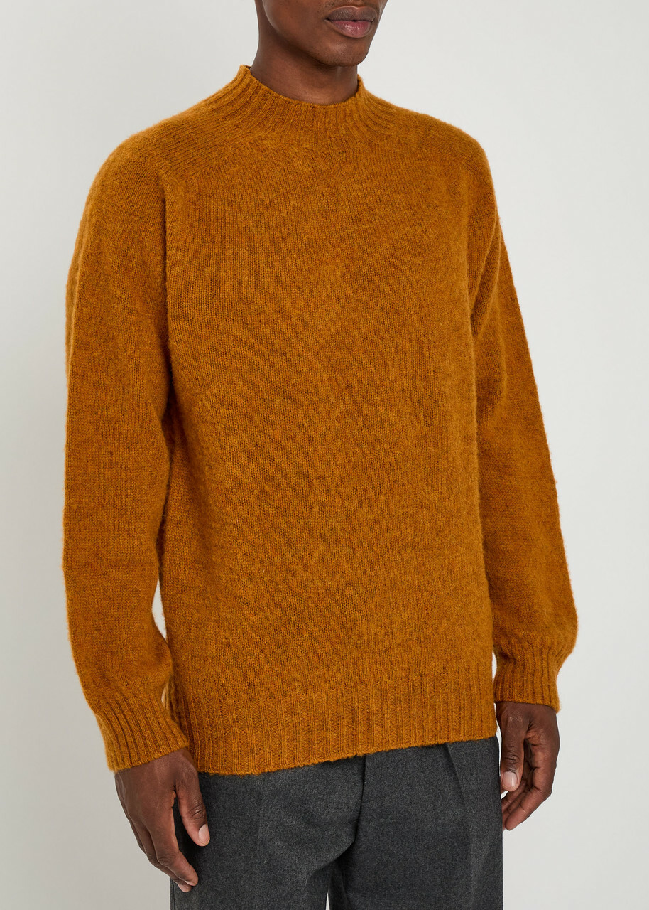 Ymc Montland Wool Jumper Orange
