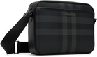 Burberry Black & Gray Muswell Bag