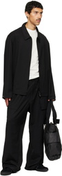 Y-3 Black Wool Tailored Blouson Jacket