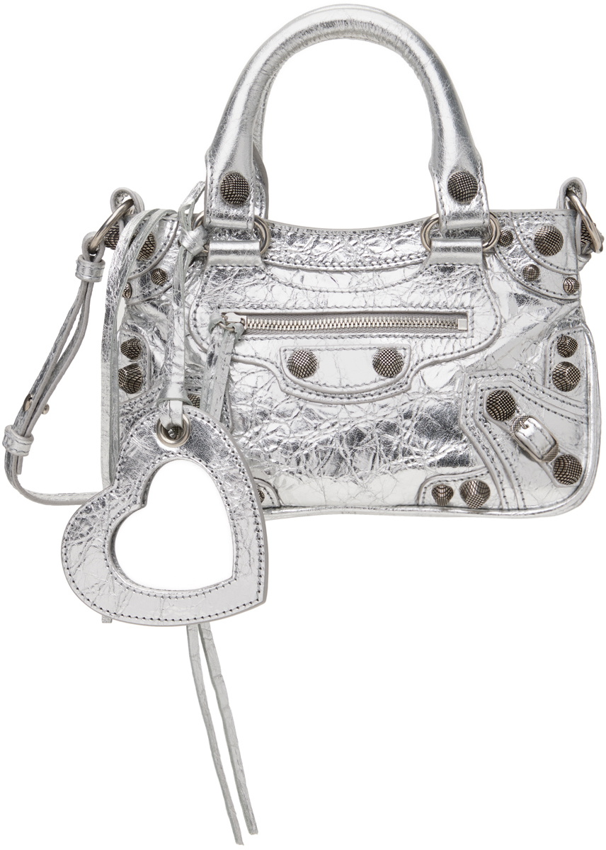 Balenciaga Silver Neo Cagole Mini Bag Balenciaga