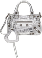 Balenciaga Silver Neo Cagole Mini Bag
