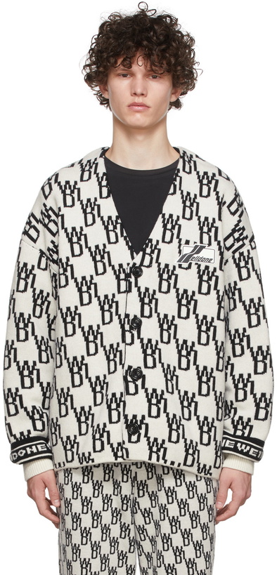 Photo: We11done Off-White Knit Cardigan