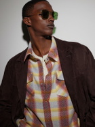 Jacques Marie Mage - Nick Fouquet Nellcôte Square Frame Metal Sunglasses