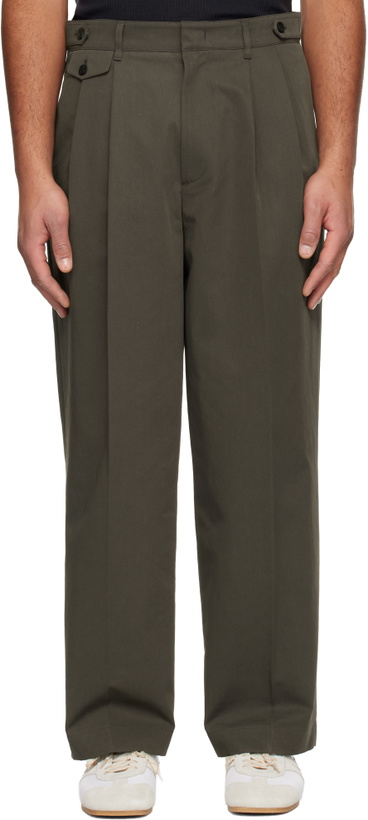 Photo: LE17SEPTEMBRE Brown Two Tuck Trousers