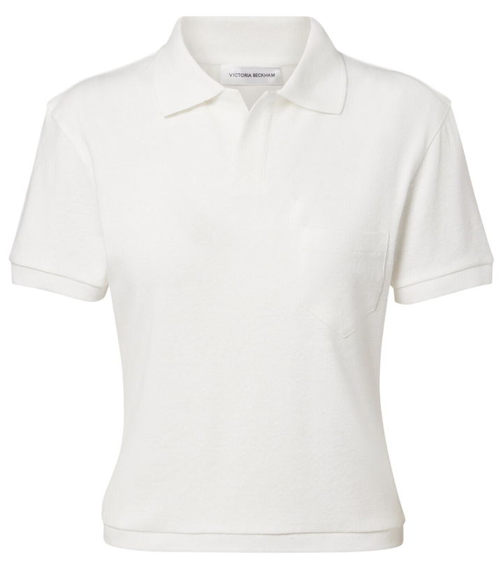 Photo: Victoria Beckham Cotton and linen polo shirt