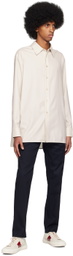Agnona Navy Slim-Fit Trousers