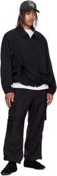 Y-3 Black Nylon Wired 3 Stripes Cargo Pants