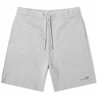 A.P.C. Men's Item Jersey Short in Light Grey Heather