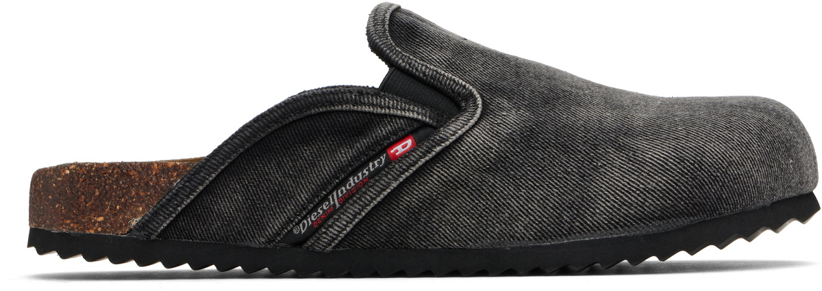 Diesel Black D-Woodstock Slip-On Mules Diesel