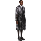 Christopher Kane Black Plastic Lace Trench Coat