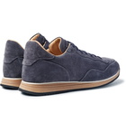 Officine Creative - Keino Perforated Suede Sneakers - Men - Navy