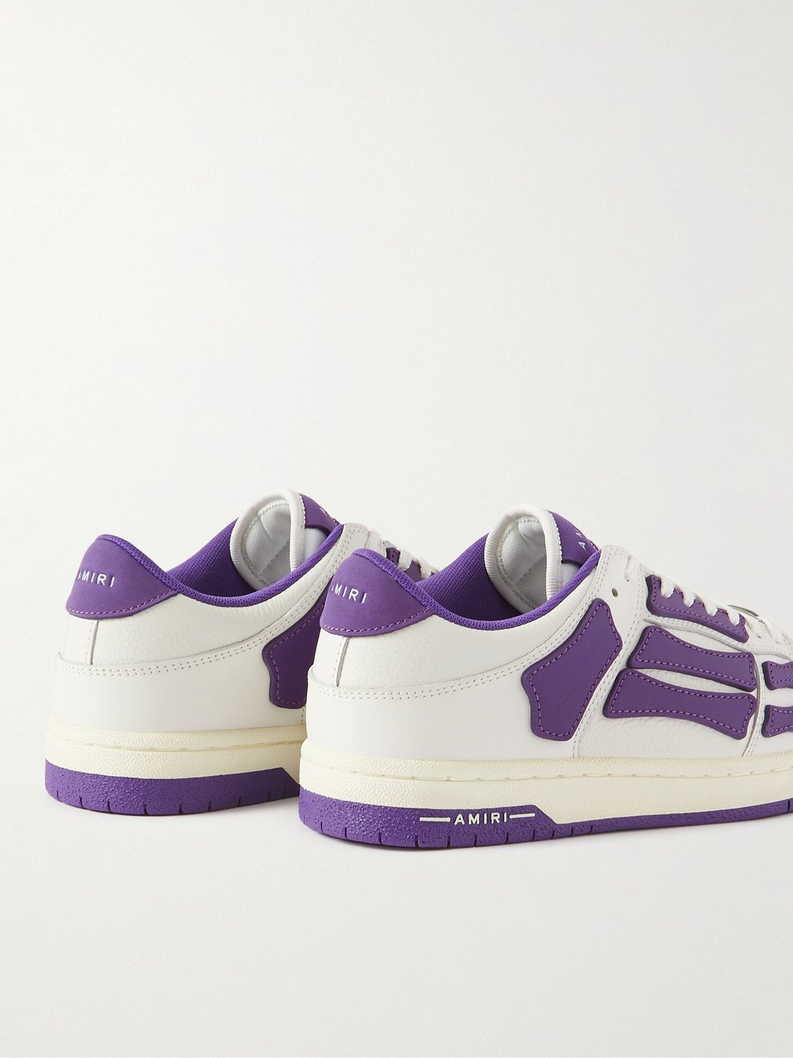 AMIRI - Skel-Top Colour-Block Leather Sneakers - Purple Amiri