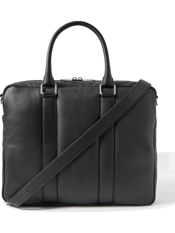Photo: BOTTEGA VENETA - Full-Grain Leather Briefcase - Black