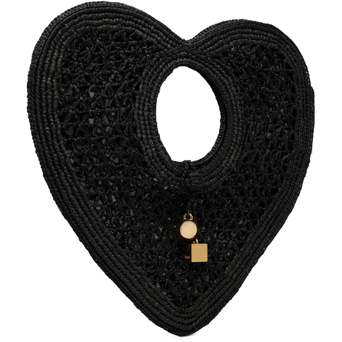 JACQUEMUS Black 'Le Spiaggia Coeur' Tote