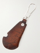 Berluti - Scritto Venezia Leather and Silver-Tone Key Fob