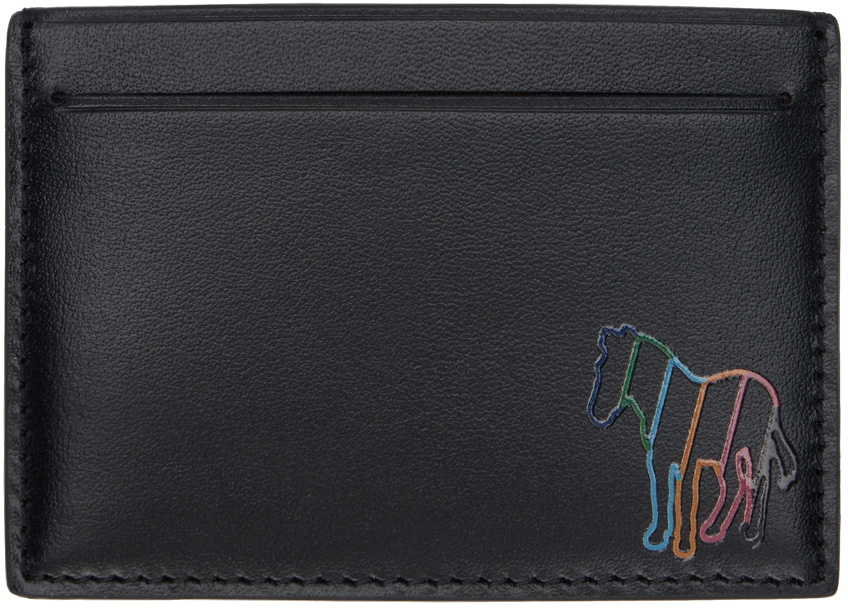PS by Paul Smith Black & Brown Zebra Card Holder