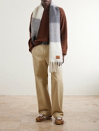 LOEWE - Fringed Striped Alpaca-Blend Scarf