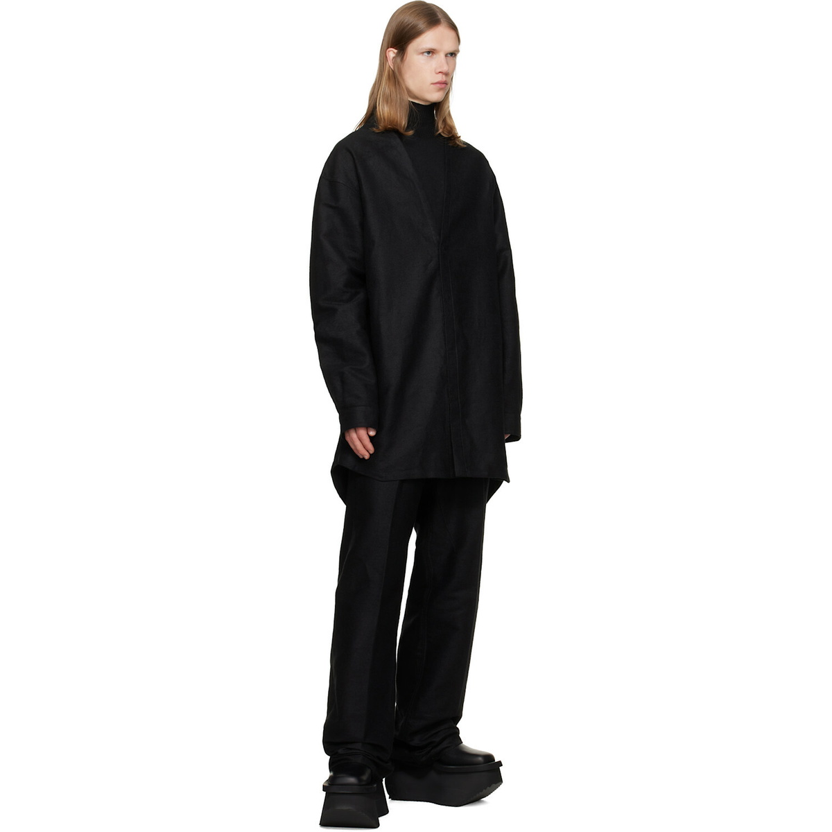 Rick Owens Black Tower Factory Boots