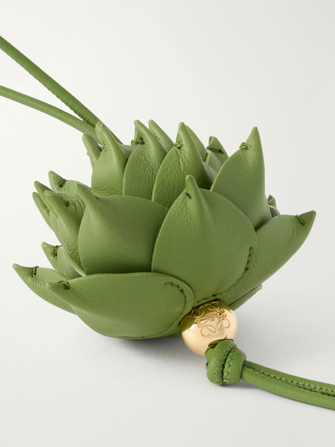 LOEWE - Paula's Ibiza Artichoke Leather and Gold-Tone Bag Charm