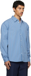 Marni Blue Striped Shirt