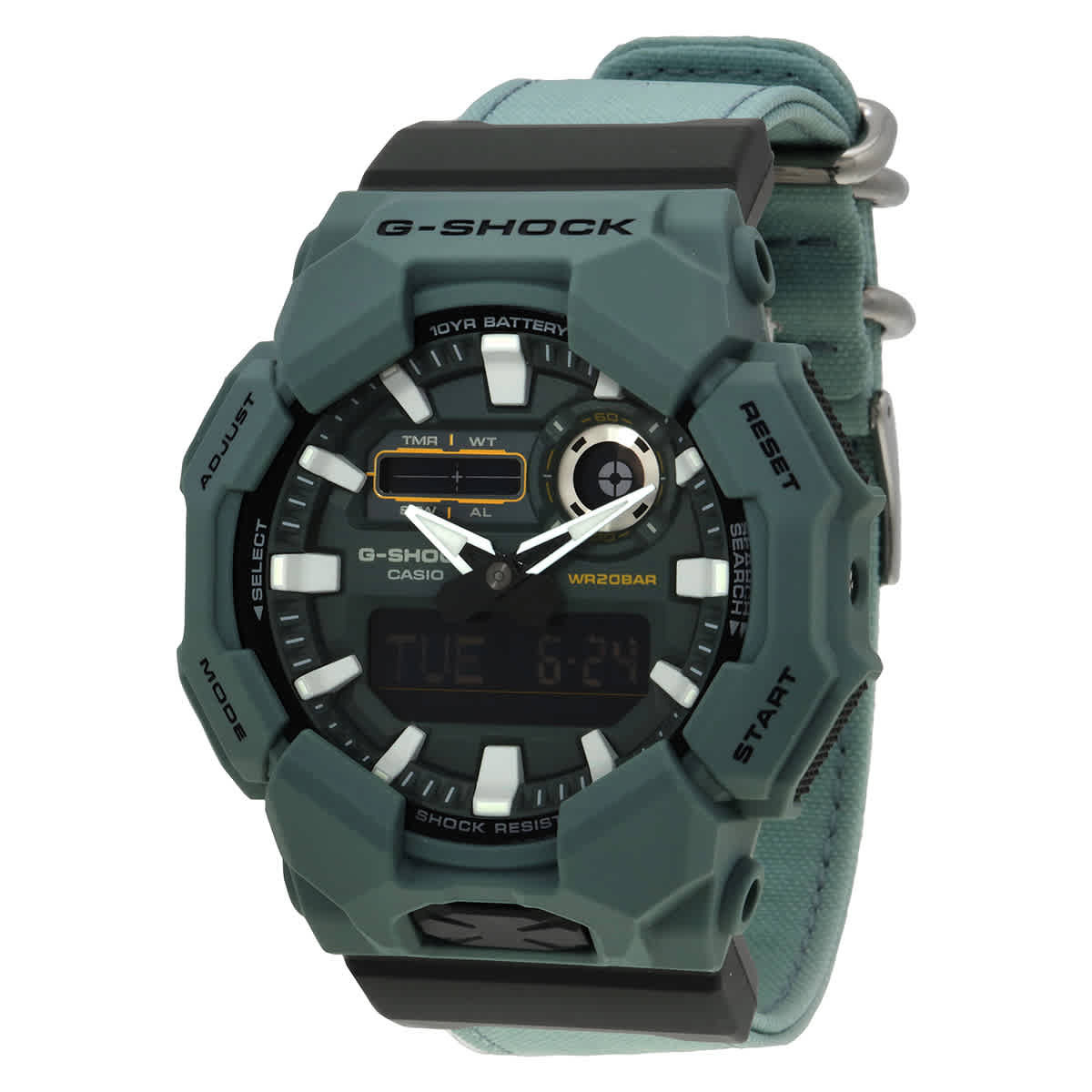 Casio G-Shock Alarm World Time Quartz Analog-Digital Watch GA-010CE-2ADR