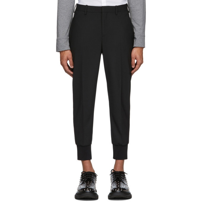 Photo: Neil Barrett Black Wool Cuffed Trousers