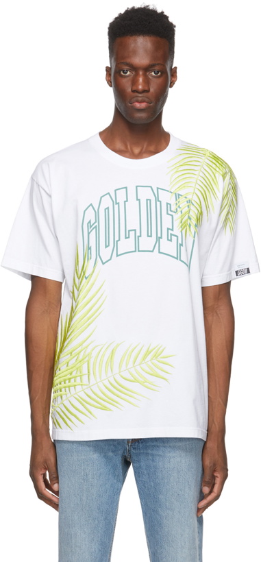 Photo: Golden Goose White 'Golden' Palms Artu T-Shirt