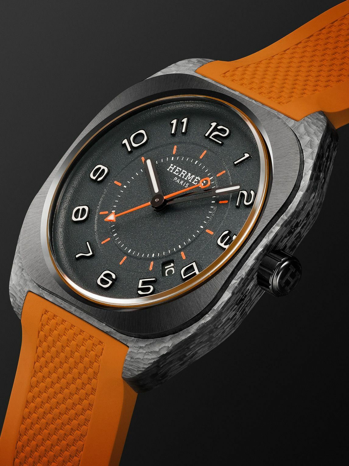 Hermès Timepieces - H08 Automatic 39mm Glass Fibre and Rubber Watch, Ref. No. 402992WW00