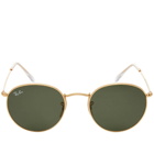 Ray Ban Round Sunglasses in Arista/Crystal Green