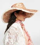 Zimmermann Paisley linen sun hat