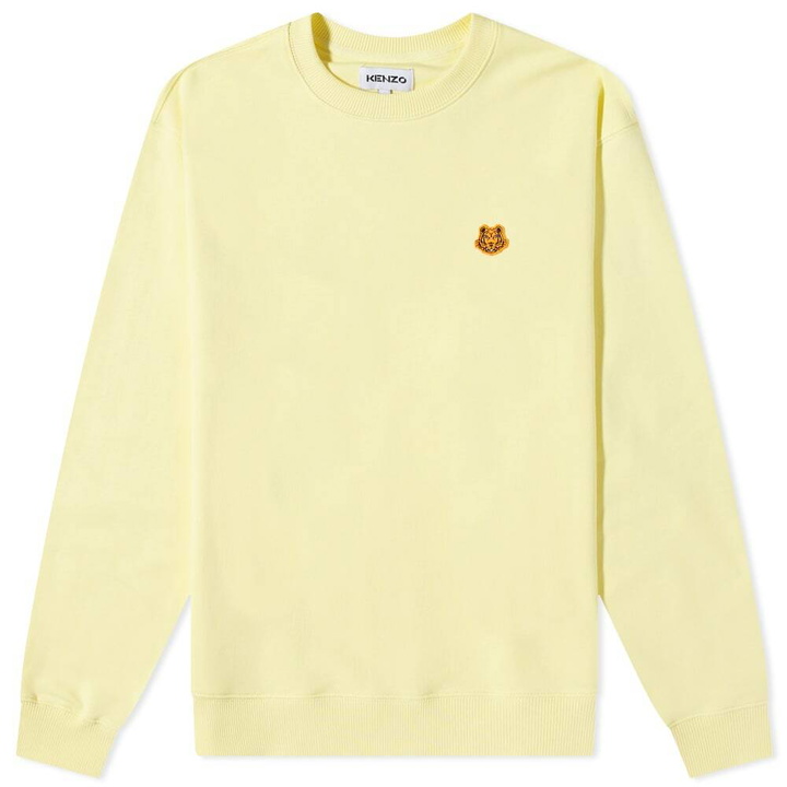 Photo: Kenzo Men's Tiger Crest Crew Sweat in Ivory